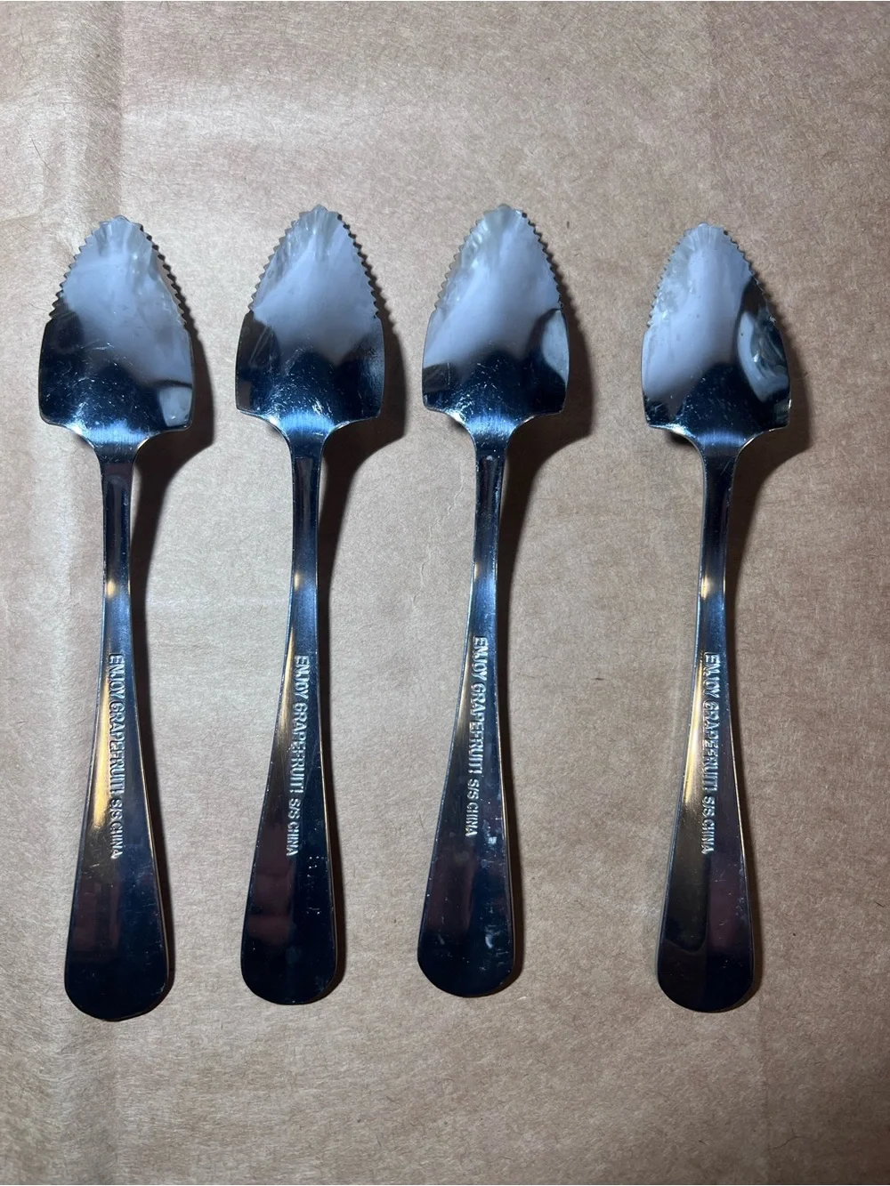 Vintage Grapefruit Spoons - Set of 4